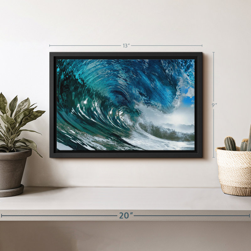 Sparkling Wave Canvas Print, 9" H x 13" W
