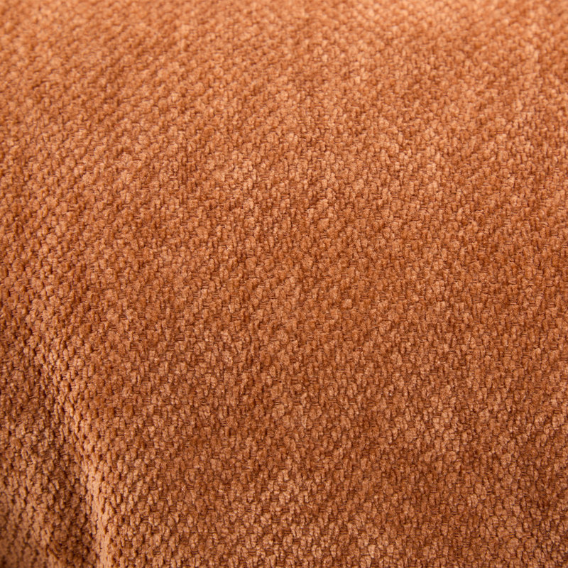 36" Chenille Upholstered Single Swivel Chair, Brown