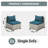 Zoea Outdoor Patio Sofa with Removable Cushions (Set of 2) -96552501