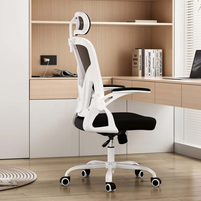 Ergonomic Office Chair, Home Office Desk Chair With Headrest, High Back Computer Chair With Armrests And Adjustable Lumbar Support For Home Office Study Room