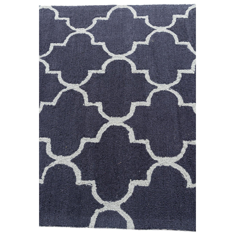 Tapis bleu marine Oharare