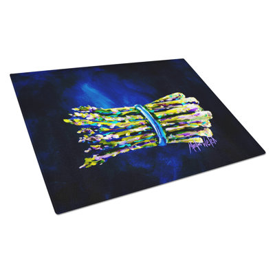 Jaimie's Bunch Asparagas Glass Cutting Board