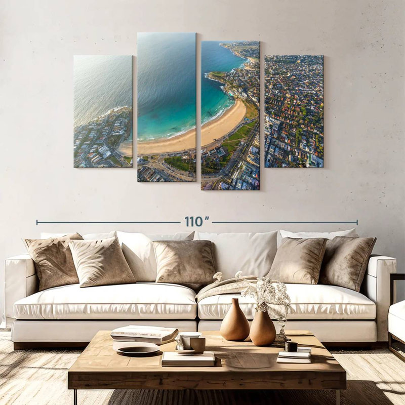 Nicci Bondi Beach Aerial View, 54" H x 84" W