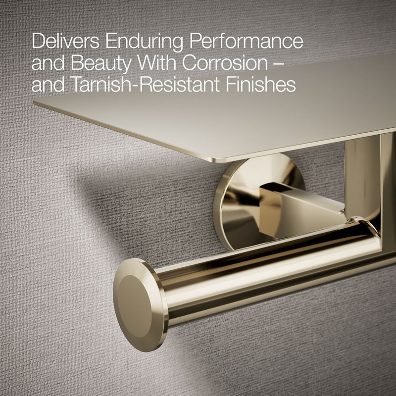 Components™ Covered Double Toilet Tissue Holder, Gold