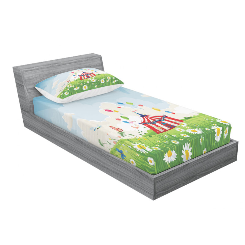 Microfiber Sheet Set, Twin Sheet Set with Fitted Sheet