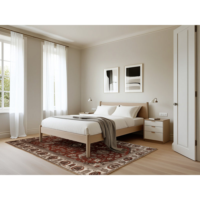 Tapis brun lavable à la machine, Rectangle 5 pi x 7 pi