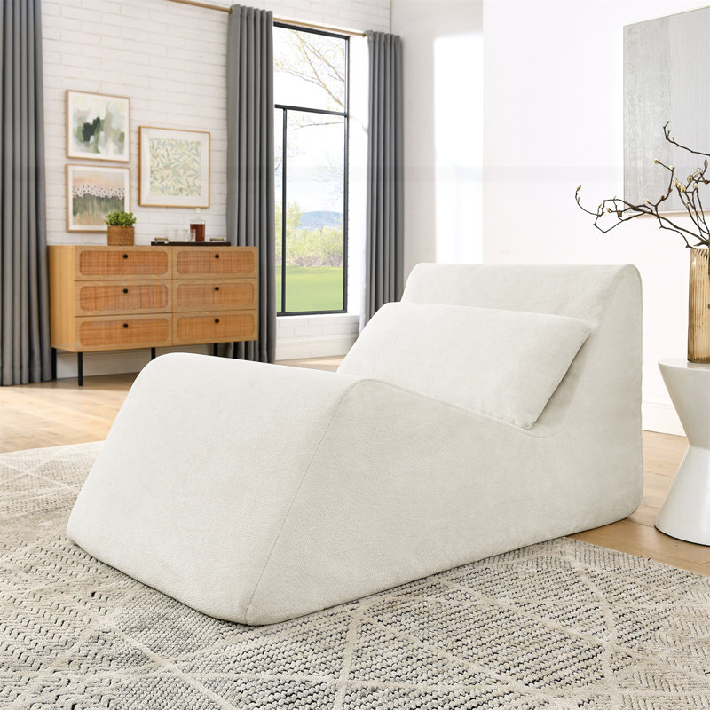 Méridienne à mémoire de forme ergonomique, Beige
