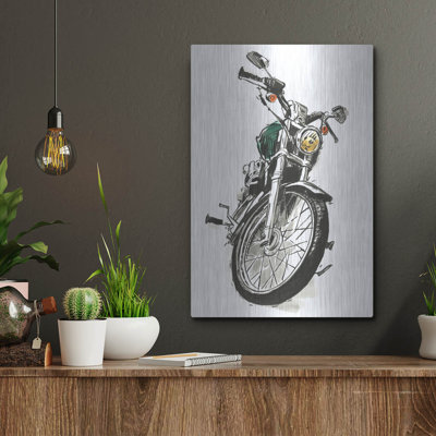 «Two Wheels Collection B» par Annie Warren, art mural en métal
