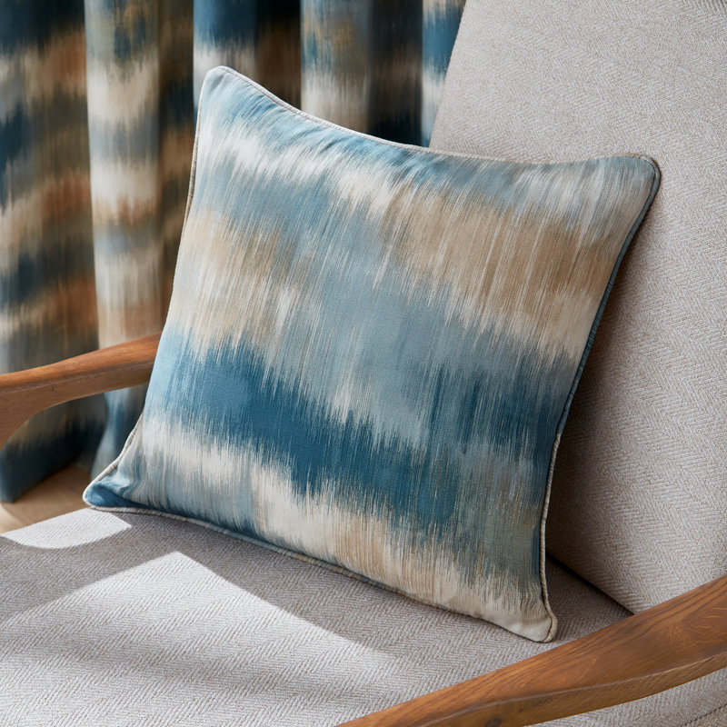 Ombre Texture Cushion, Blue