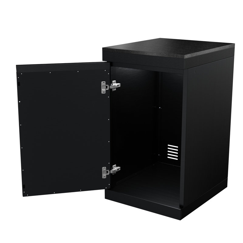 Armoire pour îlot de cuisine pour l'extérieur, comptoir en granite en acier inoxydable 304, brûleurs faciles à nettoyer, roues verrouillables, rangement de 18,84 po de profondeur, égratignure à chaleur élevée, largeur de 22,08 po