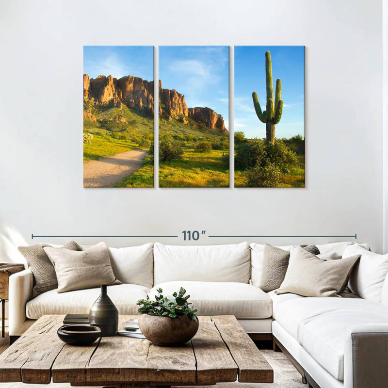 Alvord Saguaro, 48" H x 74" W
