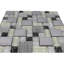 Palmerton Ice-Crackle Versailles Random Sized Straight Edge Glass/Metal Mosaic Tile