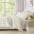 Andency Oversized King Ruffle Comforter Set 120x120, 3 Pieces Ivory Lightweight Fluffy Super King Bedding Set, Shabby Chic Famhouse All Season Bed Set for Girls Women-124610459-124610434
