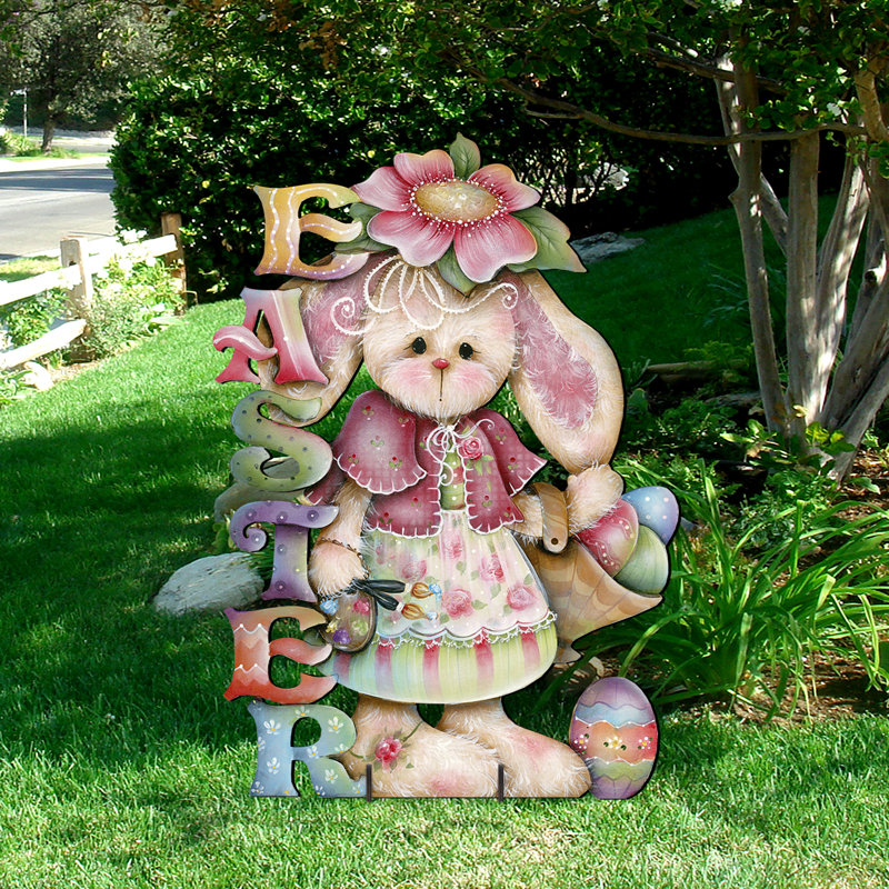 Décoration de jardin lapin