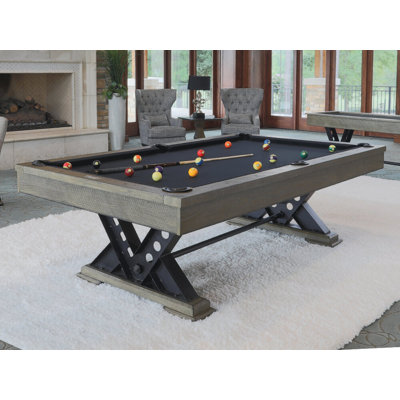 Table de billard rustique en bois massif ardoise 8 'Rustast Belfast