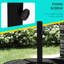 Base de parasol noire pour patio, parapluies universels croisés pour petits et grands marchés, base extérieure stable, support en porte-à-faux et support