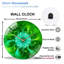 12" Round Tempered Glass Wall Clock with Silent Quartz Movement-1885302164