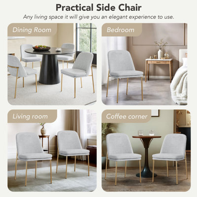 Angelick Dining Chair with Metal Frame