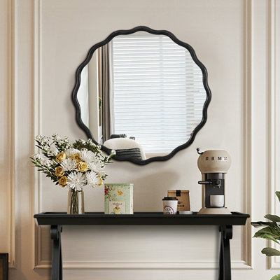 Miroir de meuble-lavabo en bois massif