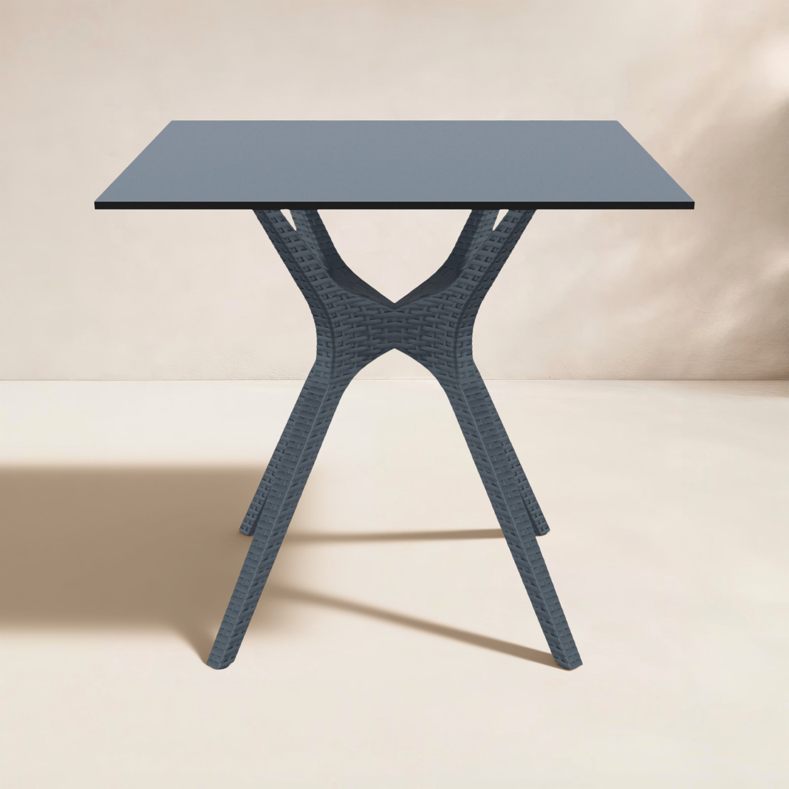 Farrah 31" Patio Dining Table, Gray