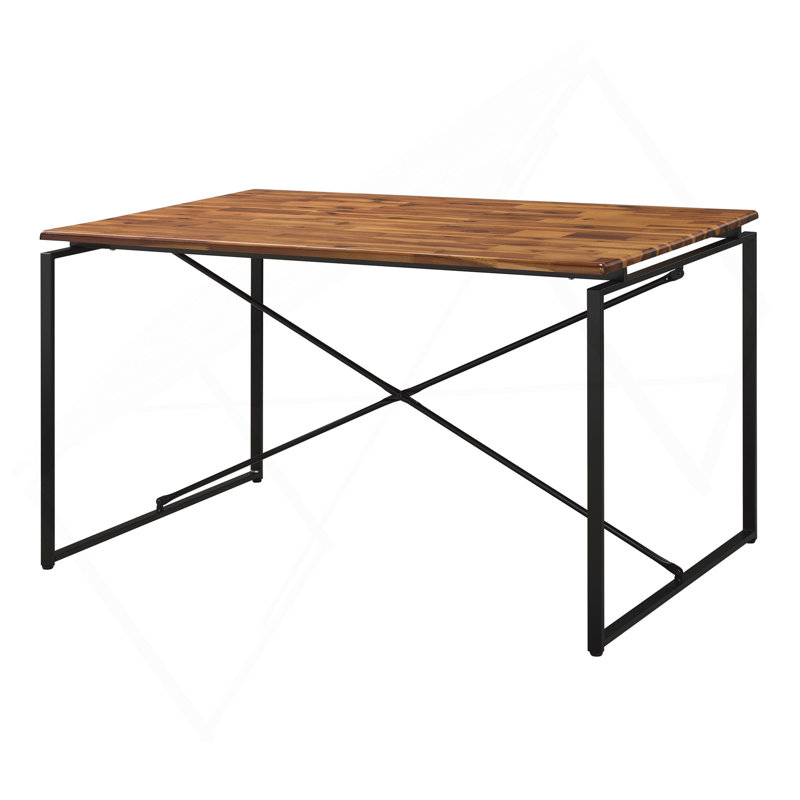 Dining Table With Metal Sled Base