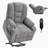 Power Lift Recliner Chair with Massage and Heat for Elderly, Overstuffed Wide Recliners, Heavy Duty Motion Mechanism with USB and Type C Ports, 2 Steel Cup Holders-2145104599