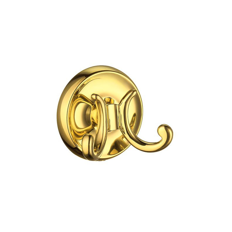 Wall Mounted Towel Hook, Polished Brass