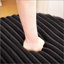 Repose-pieds de 30,9 po de large avec repose-pieds rond et repose-pieds en métal noir-608364058