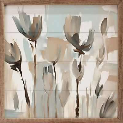 " Blue And Tan Tulips "