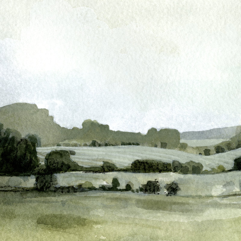 Vert Landscape I by Emma Caroline - Wrapped Canvas Print, 30cm H x 30cm W x 3.8cm D