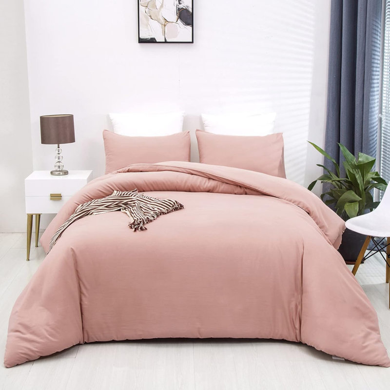 Pumpkin Comforter Rust Comforter Terracotta Caramel Solid Color Blanket Quilts Plus Size Comforter Set, Pink