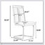 Ensemble de table de salle à manger extensible pour 6 à 8 personnes avec chaises rembourrées en forme de C et grande table à pieds en métal pour plus de confort et de style
