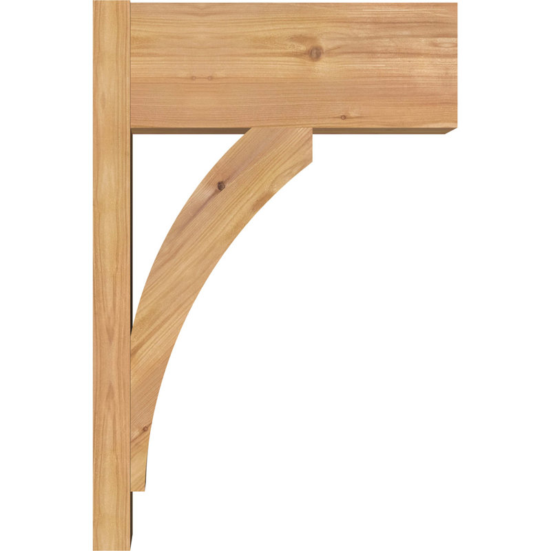 Bloc de bois rustique Thorton, Cèdre rouge de l'Ouest l 5 1/2 po (lisse), P 14 po x H 14 po