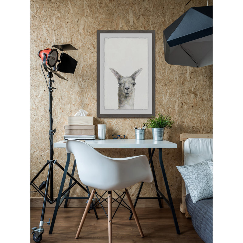 Mischievous Llama by Marmont Hill - Single Picture Frame Painting, 46cm H x 30cm W