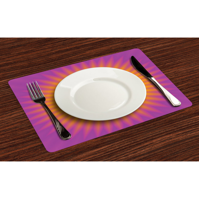 Polyester Abstract Rectangle Placemat
