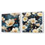 Hoskin - Ensemble de 2 collages carrés botaniques abstraits-101849344-101849342