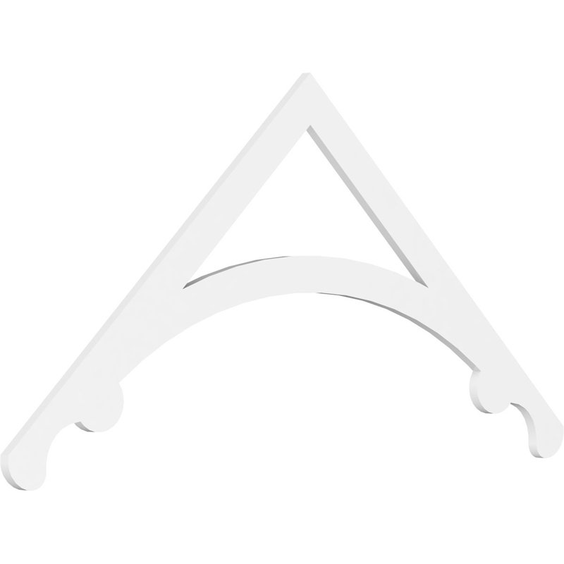 Legacy Signature Urethane Gable Pediment, Primed Tan, 33"H x 72"W, 11/12