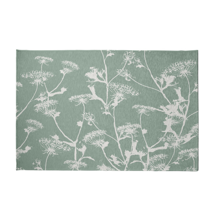 Alvordton Chenille Floral Indoor Rug, Rectangle 2' x 3'