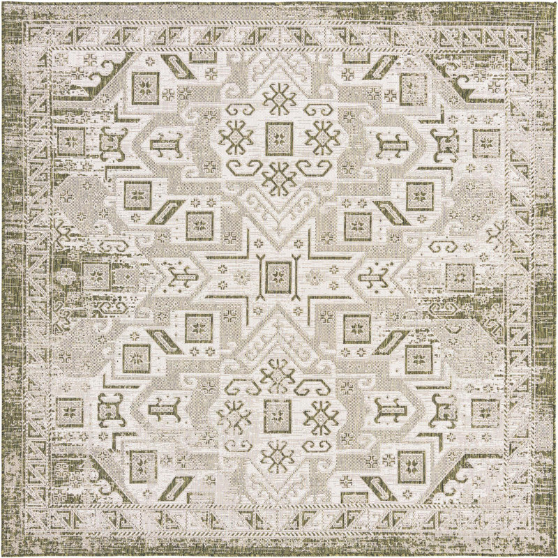 Tapis d'extérieur Chand, Carré 7 pi 10 po
