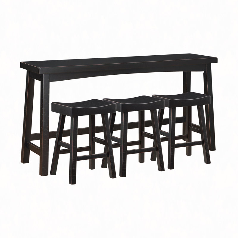 Ensemble de 4 tabourets à hauteur de comptoir, table et tabourets à hauteur de comptoir