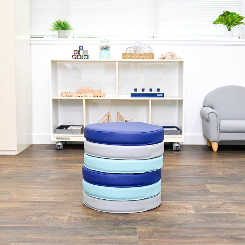 Coussins de sol ronds - Ensemble de 6 - Tranquillity