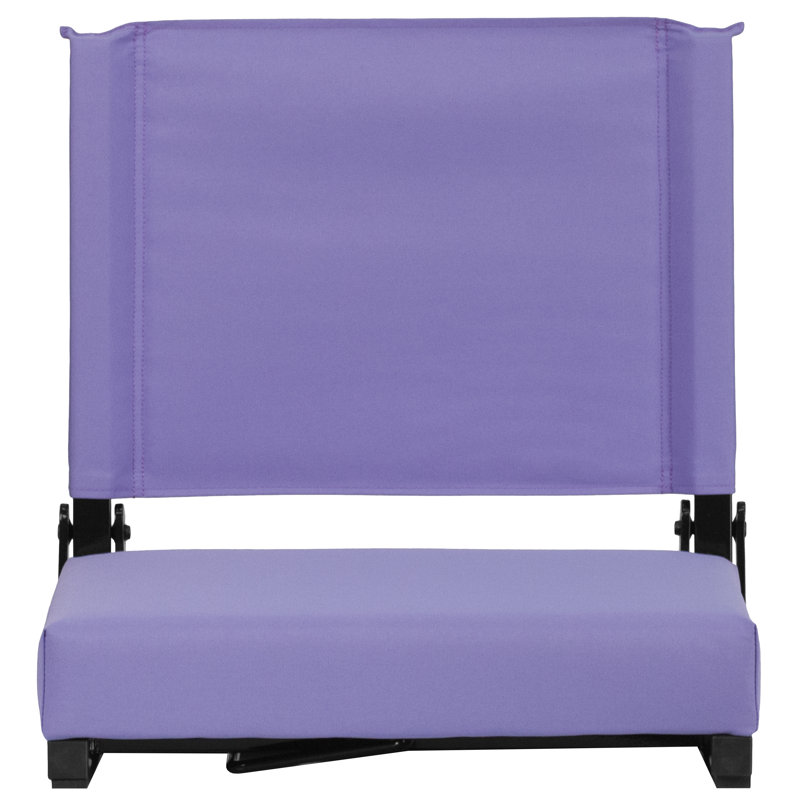 Grandstand Comfort Seats by Flash - Lightweight Stadium Chair with Handle & Ultra-Padded Seat, Purple