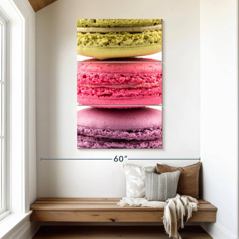 Yarlin Three Macarons, 50" H x 32" W