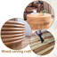 Table basse ronde en bois avec rangement caché - Centre de table rustique moderne de 30,3 po, finition naturelle, couvercle relevable