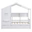 Lit simple en bois avec lit gigogne et étagère de rangement-349658921-349658914