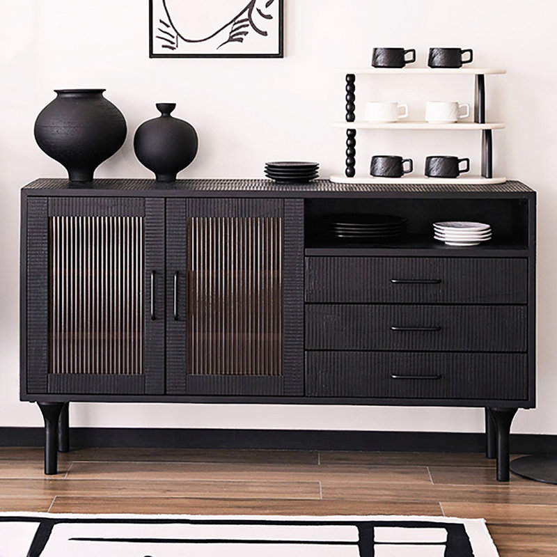 Buffet simple de style Wabi-sabi