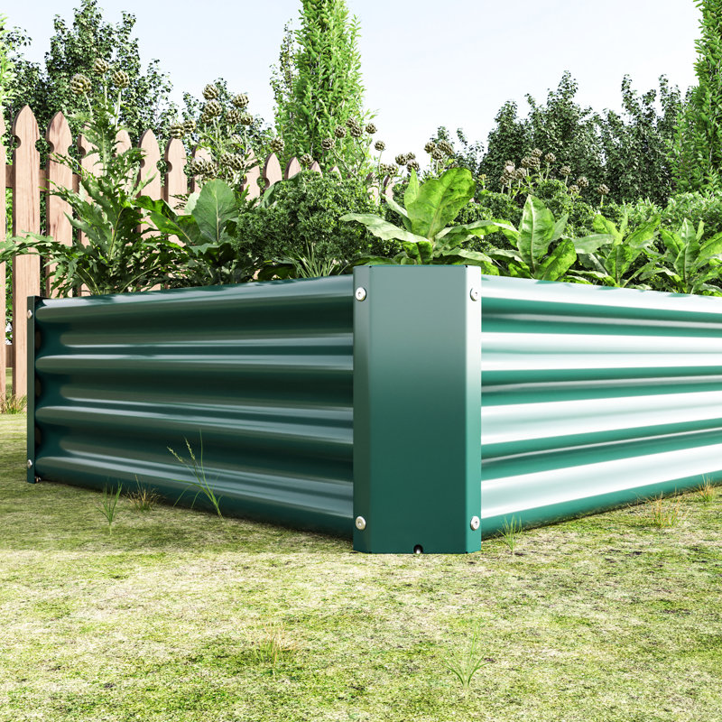 Lit de jardin 631Ft, H 11,75 po x l 71,1 po x P 35,37 po, Vert