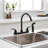 VIBRANTBATH Kitchen Faucet with Side Spray-88657437