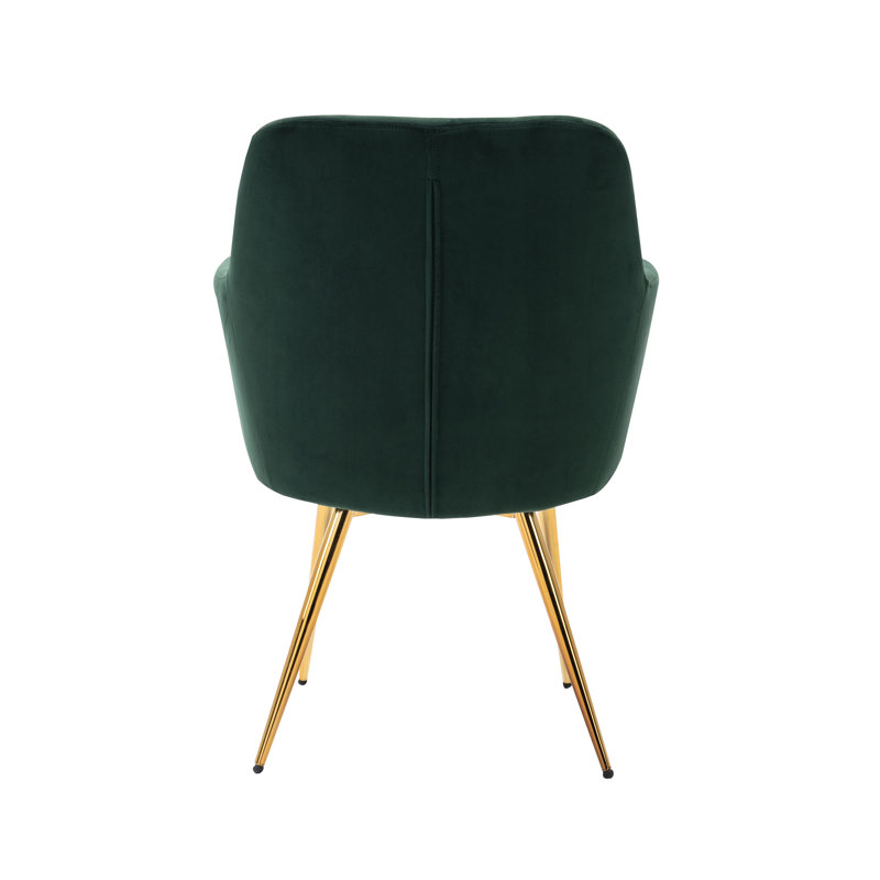Velvet Armchair, Green