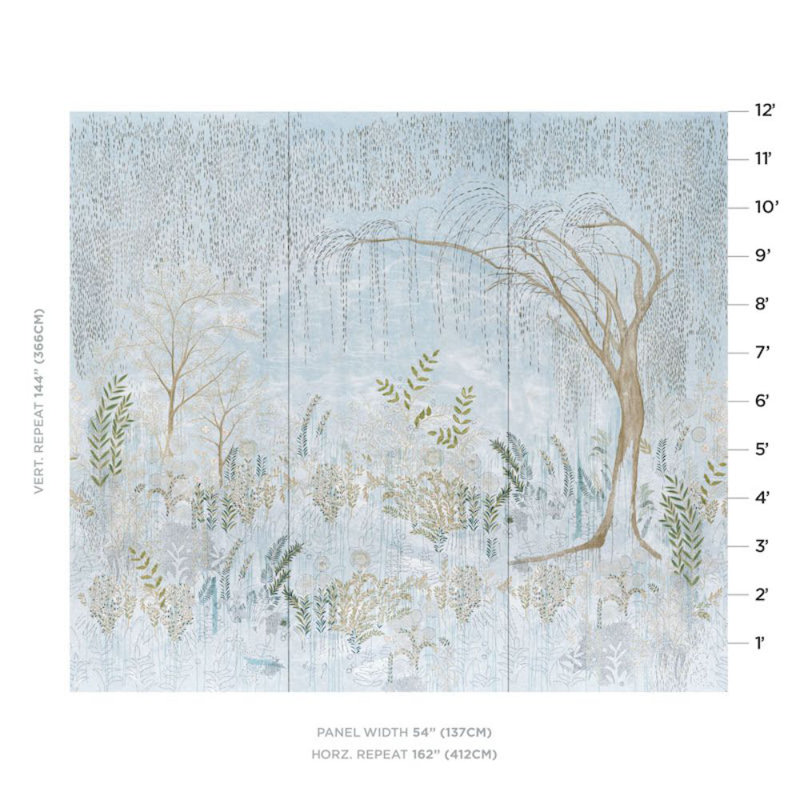 Schumacher x Colette Cosentino Bisou Panel Set, Mineral
